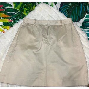EUC MAG by Magaschoni Women's 4 Chic Cotton Beige Khaki Workwear Casual Skirt